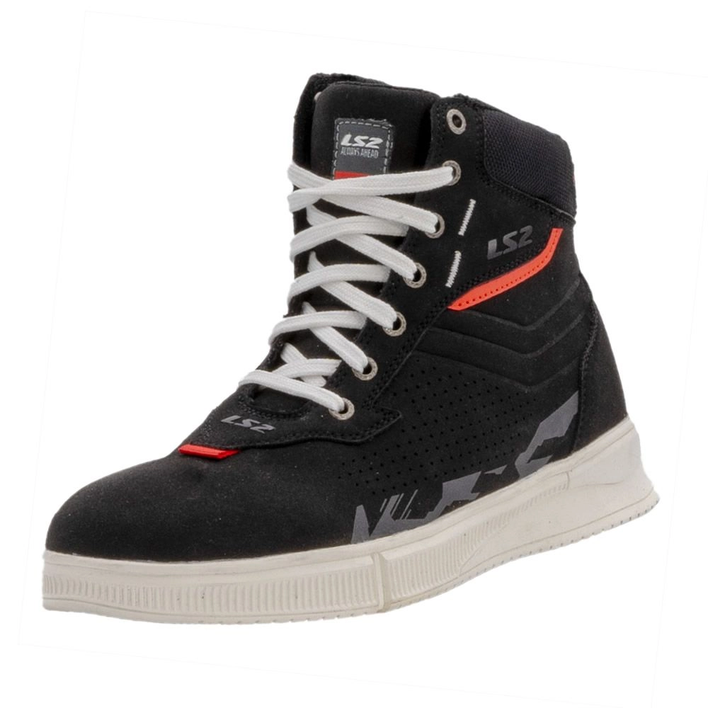 BOTA LS2 CHROME NEGRA