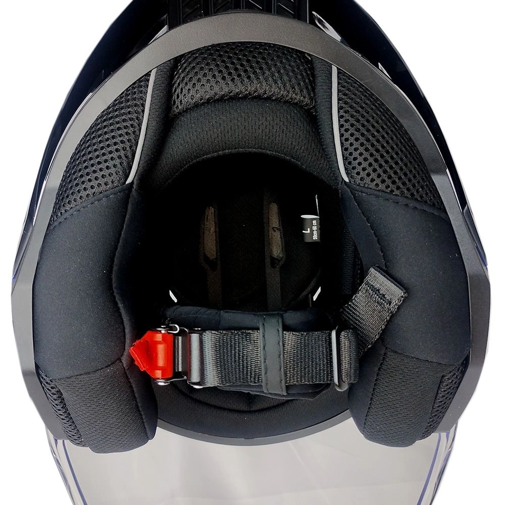 CASCO ABIERTO LS2 OF616 AIRFLOW II RUSH BLANCO AZUL ROJO