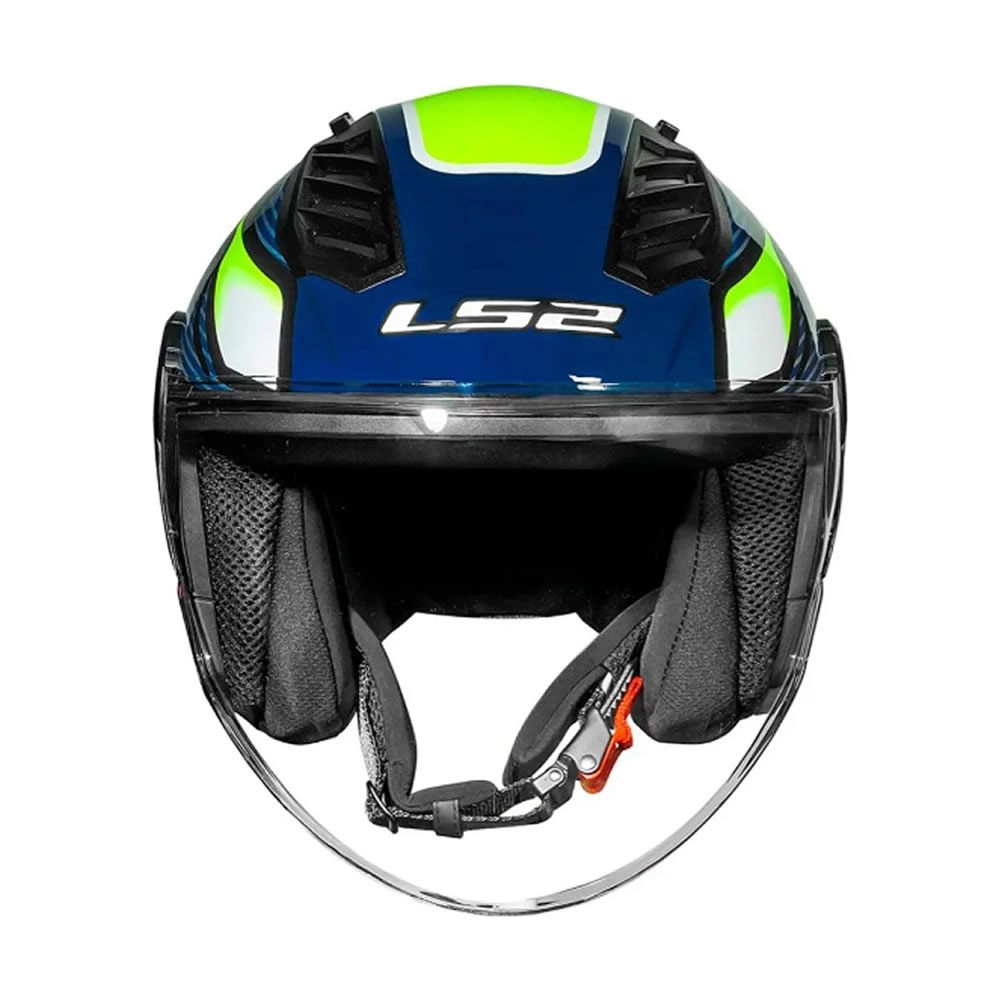 CASCO ABIERTO LS2 OF616 AIRFLOW II STING AZUL ROSA
