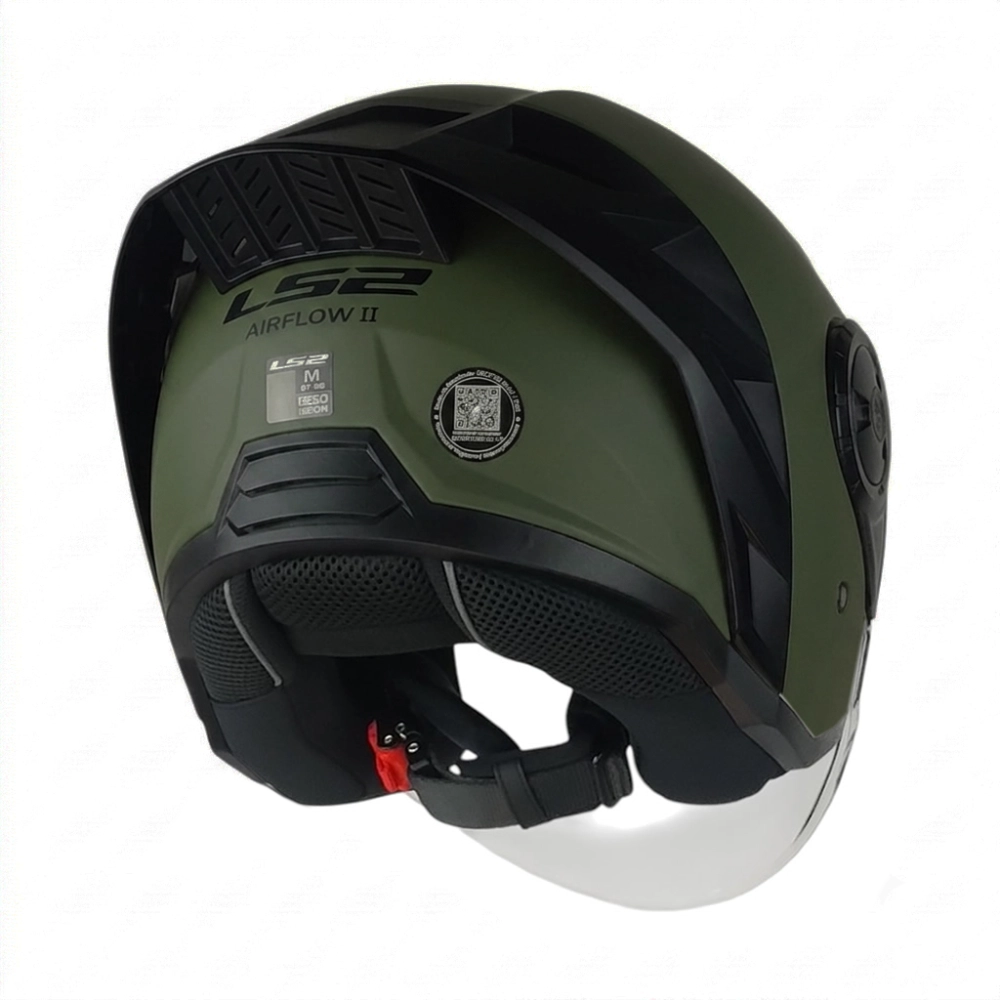 CASCO LS2 OF616 AIRFLOW II VERDE MILITAR