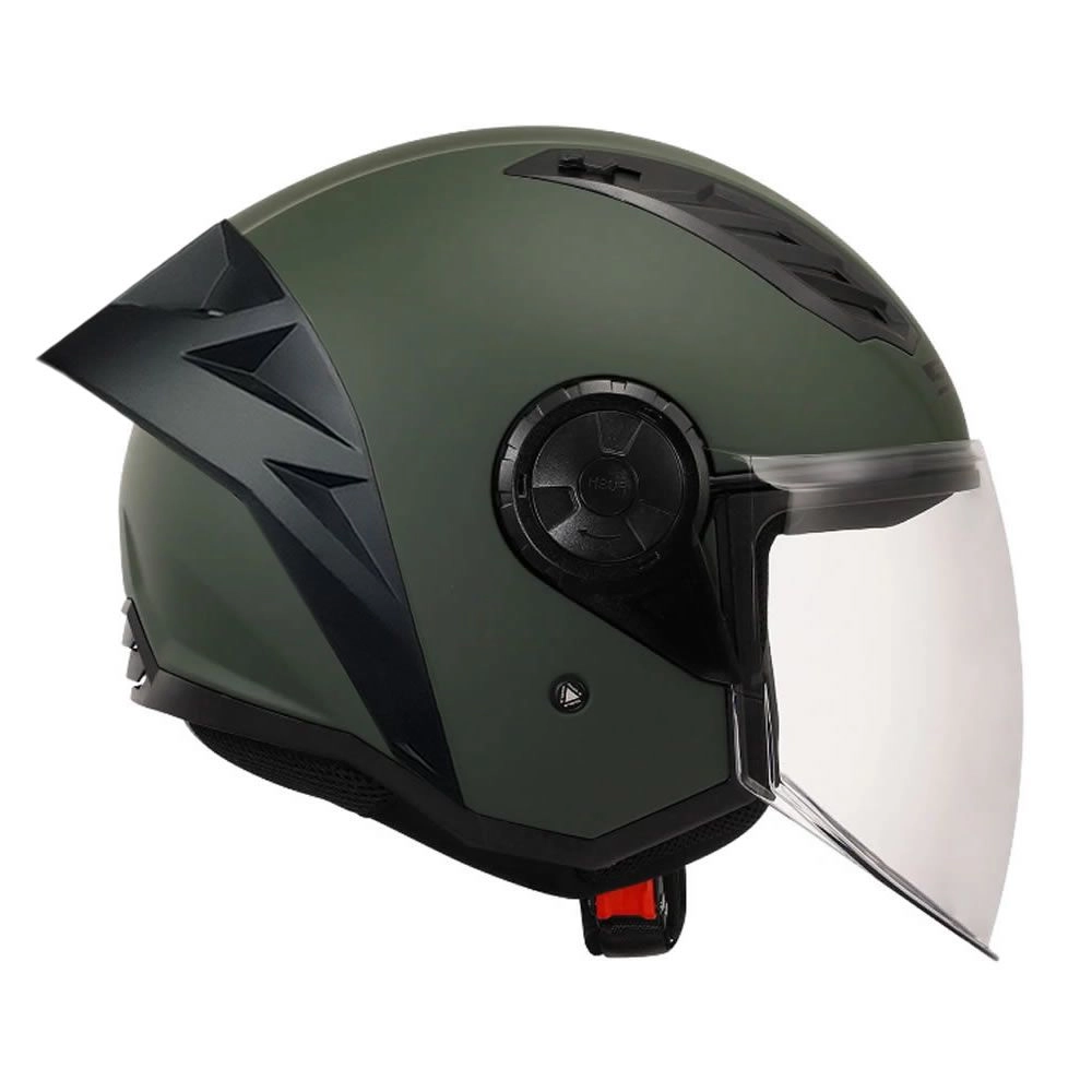 CASCO LS2 OF616 AIRFLOW II VERDE MILITAR