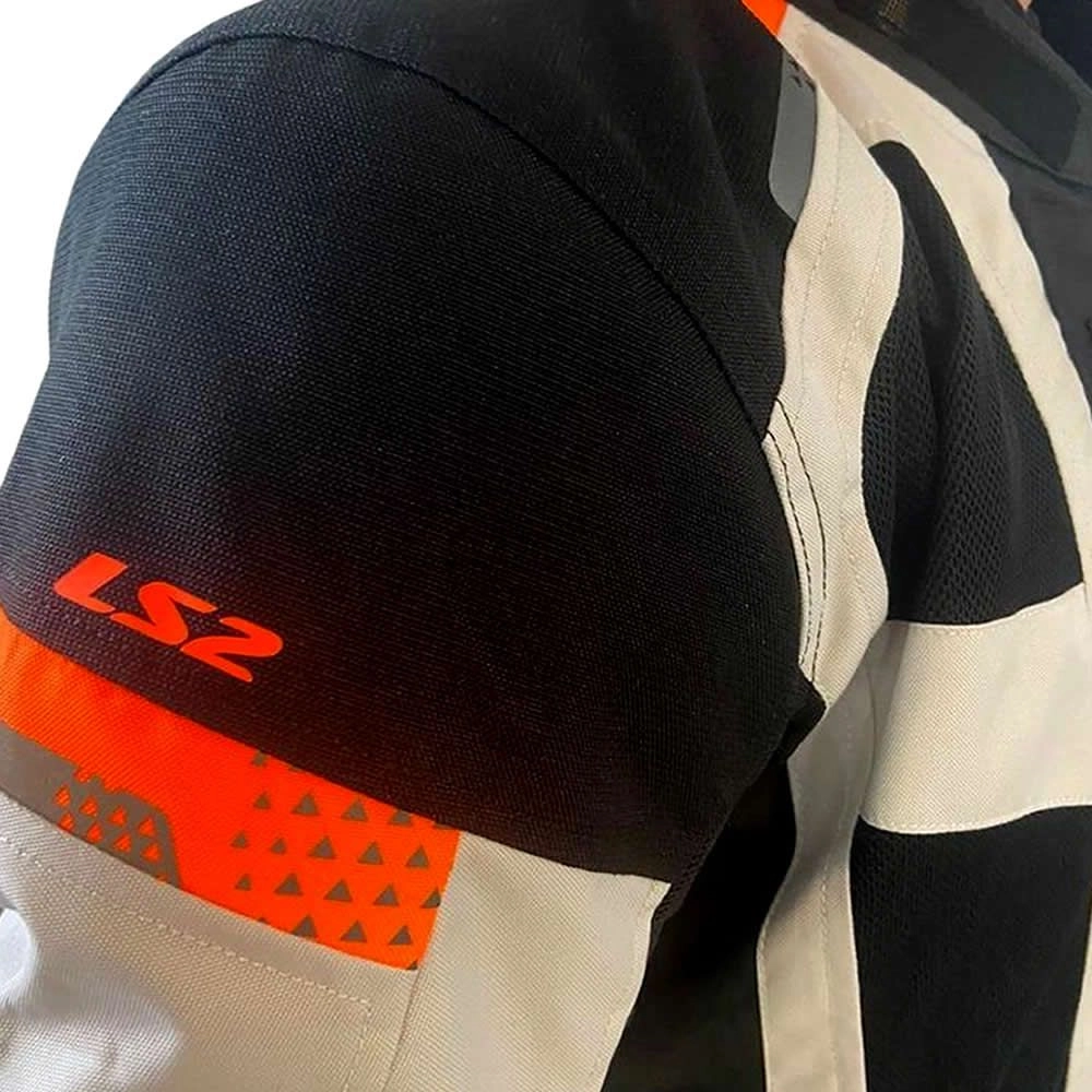 CHAQUETA LS2 SCOUT FOUR SEASON NEGRA GRIS NARANJA
