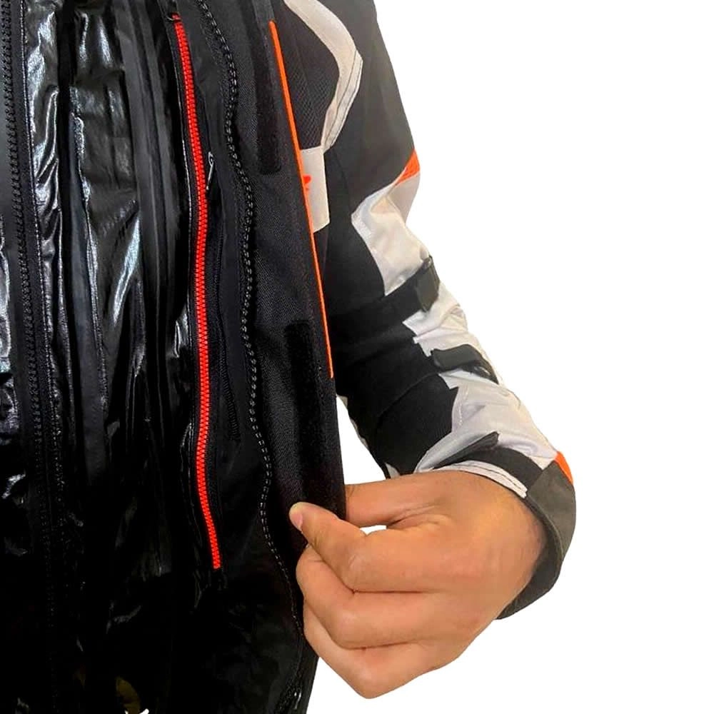 CHAQUETA LS2 SCOUT FOUR SEASON NEGRA GRIS NARANJA
