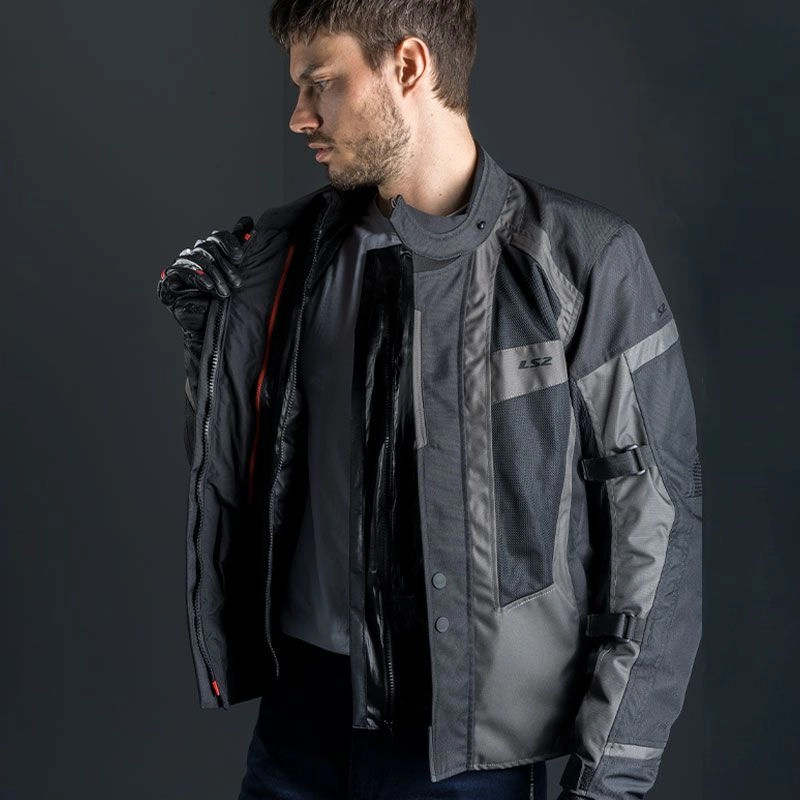 CHAQUETA LS2 SCOUT FOUR SEASON NEGRA GRIS