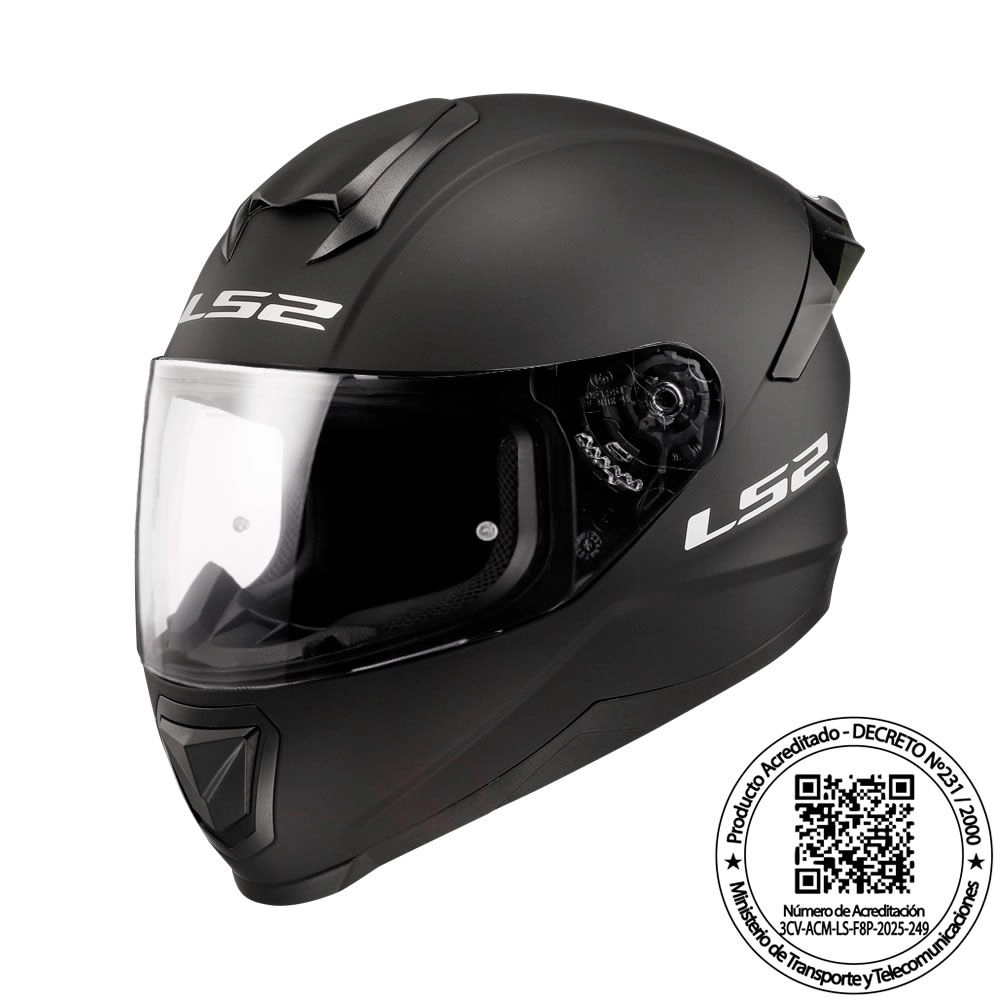 CASCO LS2 FF802 FLASH II NEGRO MATE
