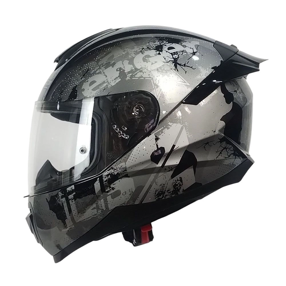 CASCO LS2 FF802 FLASH II POWER NEGRO SILVER