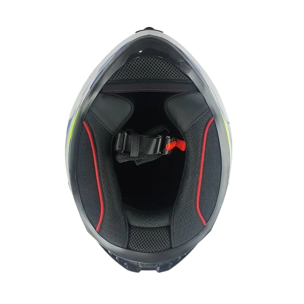 CASCO LS2 FF806 FUSION BLURE GRIS ROJO MATE