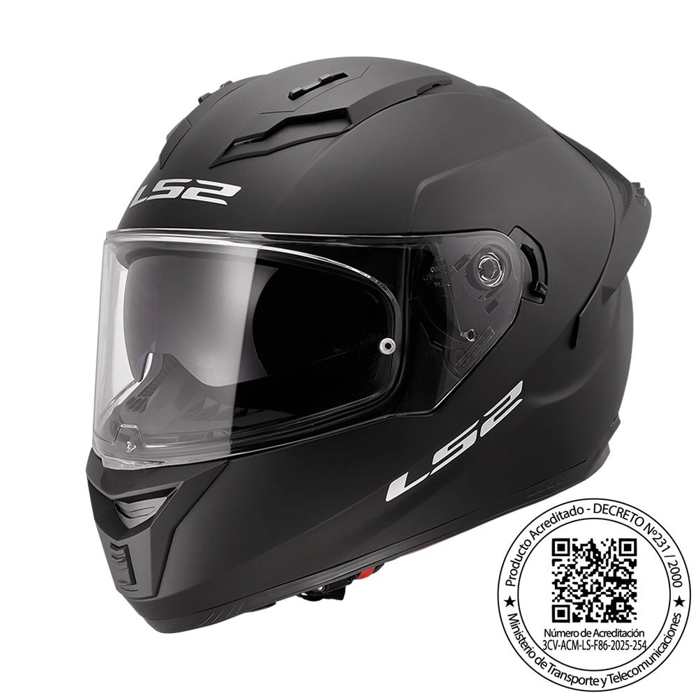 CASCO LS2 FF806 FUSION NEGRO MATE