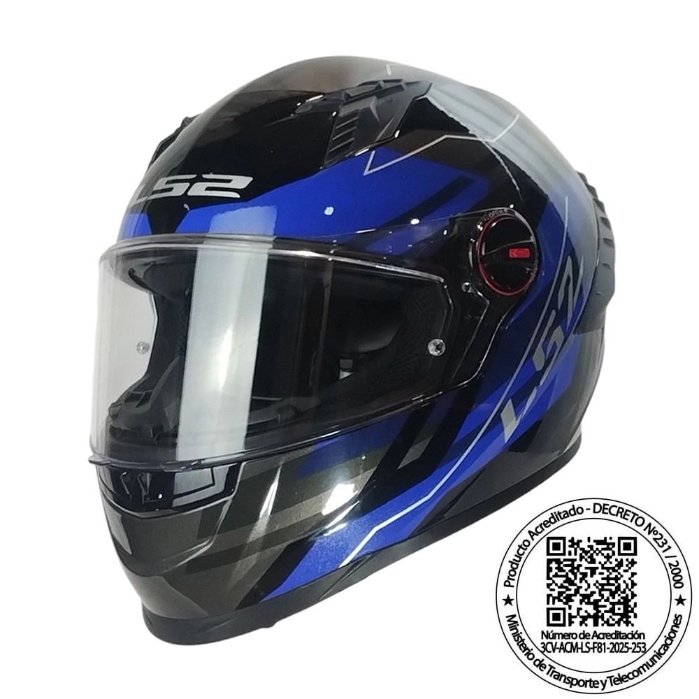 CASCO LS2 FF816 COSMOS BETA AZUL