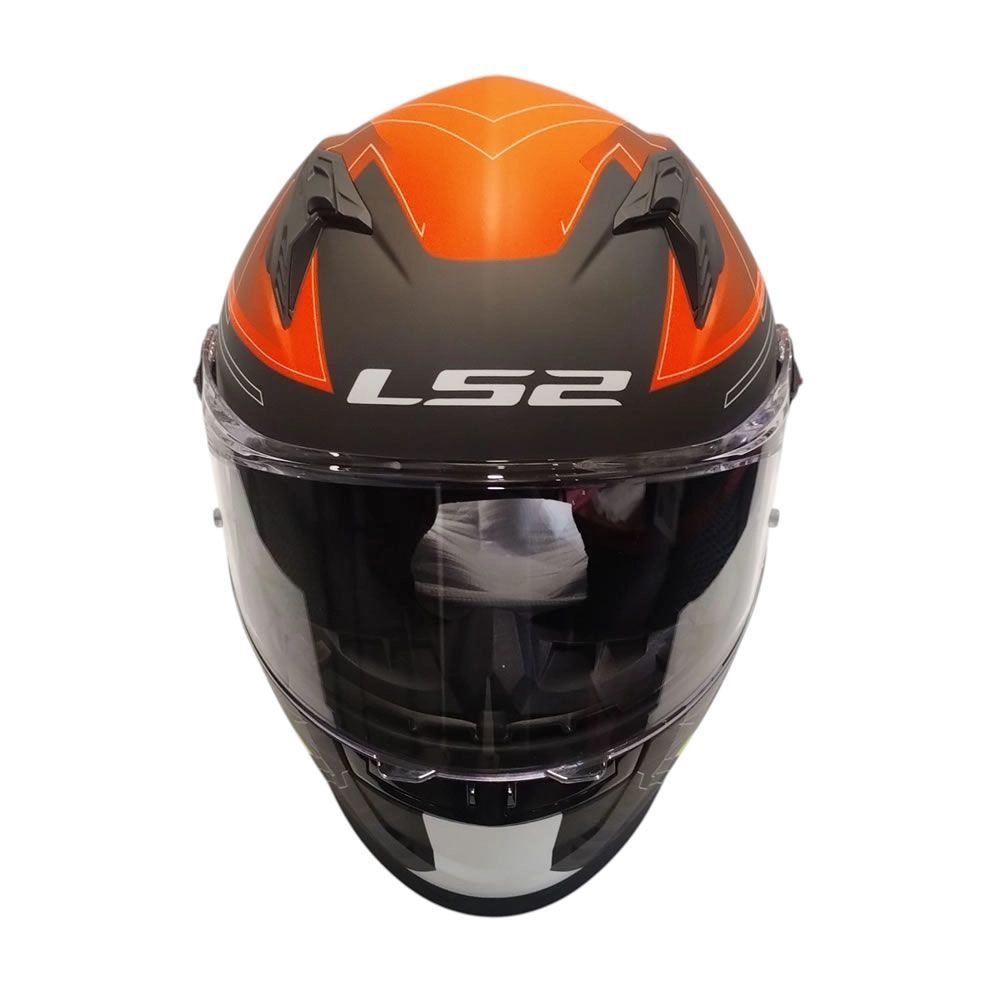 CASCO LS2 FF816 COSMOS DIGITAL NEGRO NARANJA MATE