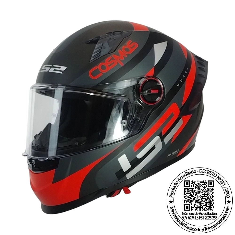 CASCO LS2 FF816 COSMOS MODOK NEGRO ROJO MATE ST