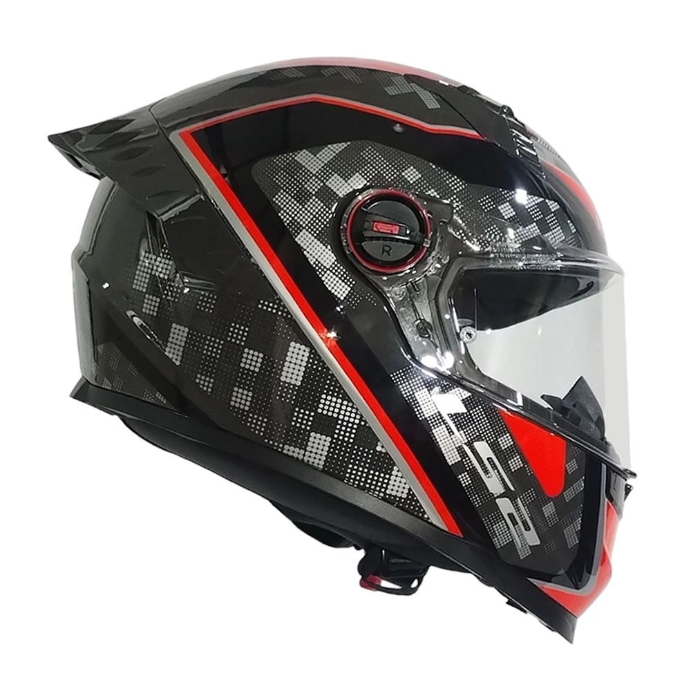 CASCO LS2 FF816 COSMOS STRIKE GRIS ROJO