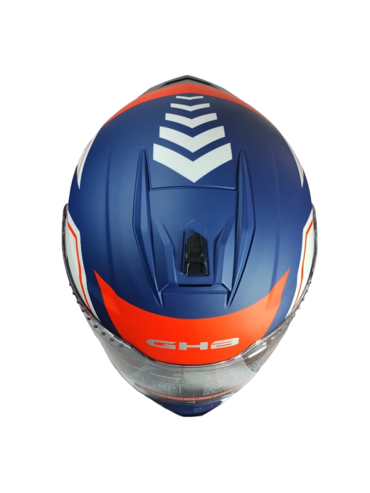 CASCO GHB M-72 EXILIO BLANCO AZUL NARANJA MATTE