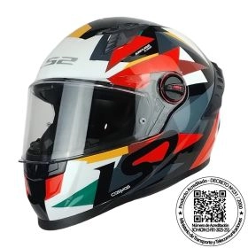 CASCO LS2 FF816 COSMOS ASTOM NEGRO ROJO