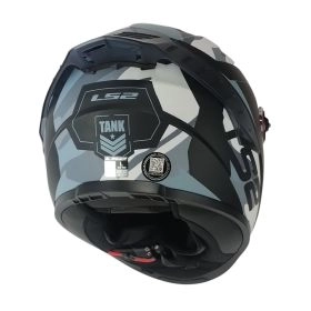 CASCO LS2 FF816 COSMOS TANK CAMOX NEGRO GRIS MATE