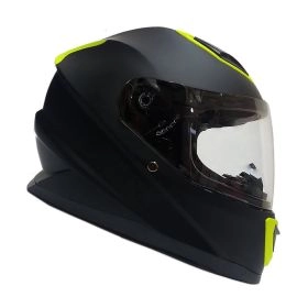 CASCO INTEGRAL GHB M62 PLAIN NEGRO AMARILLO MATE