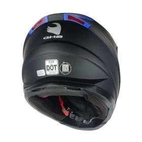 CASCO INTEGRAL GHB M62 PLAIN NEGRO AZUL MATTE