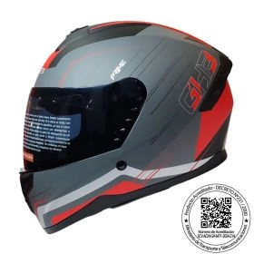 CASCO GHB M-71 PRIME GRIS ROJO MICA TINTEADA MATE