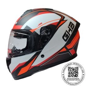 CASCO GHB M-71 SOUR BLANCO ROJO MATTE