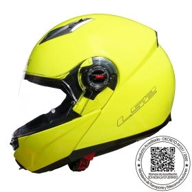 CASCO ABATIBLE LS2 FF370 EASY AMARILLO FLUO