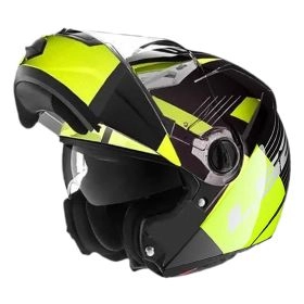 CASCO ABATIBLE LS2 FF370 EASY MILAN NEGRO AMARILLO