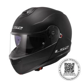 CASCO LS2 FF908 STROBE II SOLID NEGRO MATE