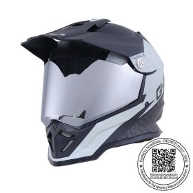 CASCO GHB 819-7 SQUALO NEGRO GRIS MATE MICA IRIDIUM SILVER