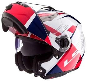 CASCO ABATIBLE LS2 FF370 EASY MILAN ROJO AZUL BLANCO
