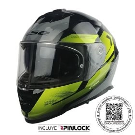 CASCO LS2 FF800 STORM II KRONOS AMARILLO GRIS