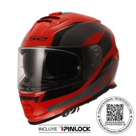 CASCO LS2 FF800 STORM II ROCKER ROJO GRIS