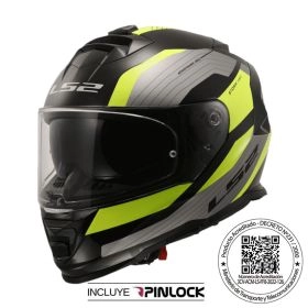 CASCO LS2 FF800 STORM II ROCKER SILVER AMARILLO