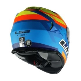 CASCO LS2 FF800 STORM II SALVADOR REPLICA MATE AZUL AMARILLO