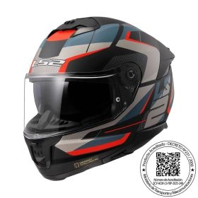 CASCO LS2 FF808 STREAM II ROAD NEGRO AZUL MATE