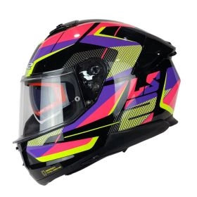 CASCO LS2 FF808 STREAM II ROAD NEGRO ROSA