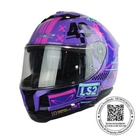 CASCO LS2 FF808 STREAM II SYSTEM MORA FUCSIA