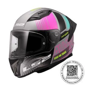 CASCO LS2 FF810 VIGO SHIFT GRIS ROSA