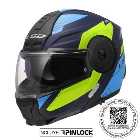 CASCO LS2 FF902 SCOPE II DURIA AZUL AMARILLO MATE