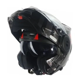 CASCO LS2 FF902 SCOPE II HAMR NEGRO TITANIO ROJO