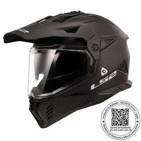 CASCO LS2 MX702 PIONEER II NEGRO MATE