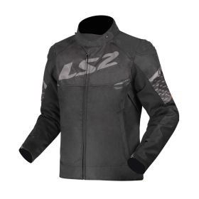 CHAQUETA LS2 APEX NEGRA GRIS