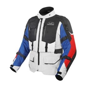 CHAQUETA LS2 BREAKOUT GRIS AZUL ROJO