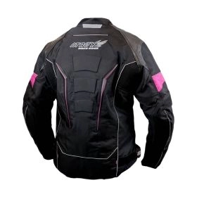 CHAQUETA ATROX CHRONO -1 MUJER NEGRA ROSA