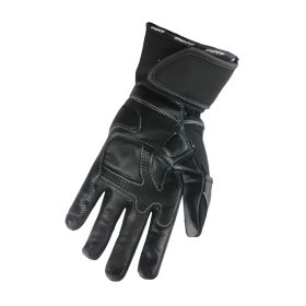 GUANTE ATROX STEEL CUERO Y TEXTIL NEGRO