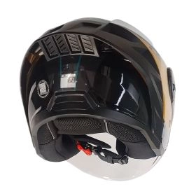 CASCO ABIERTO LS2 OF616 AIRFLOW II COVER BLANCO CAFE