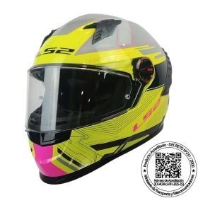 CASCO LS2 FF816 COSMOS DIGITAL AMARILLO GRIS ROSA ST