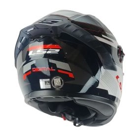 CASCO LS2 FF816 COSMOS DIGITAL BLANCO NEGRO ROJO