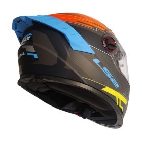 CASCO LS2 FF816 COSMOS DIGITAL NEGRO NARANJA MATE