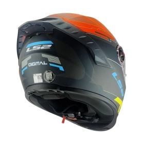 CASCO LS2 FF816 COSMOS DIGITAL NEGRO NARANJA MATE ST