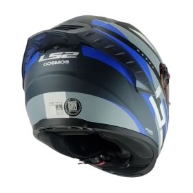 CASCO LS2 FF816 COSMOS MODOK NEGRO AZUL MATE MICA AZUL