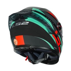 CASCO LS2 FF816 COSMOS MODOK NEGRO VERDE NARANJA MATE ST